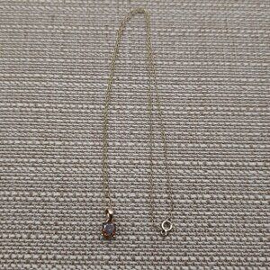 18 Inches Gold Over Sterling Silver 1 Carat Brown Moissanite Diamond Necklace A2